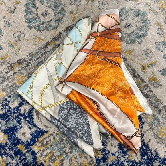 Accessories - Pack of 2 Large Satin Scarves